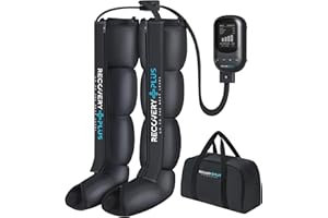 RECOVERY + PLUS GO TO THE NEXT LEVEL RECOVERY PLUS - Masajeador de piernas para presoterapia en casa. Máquina de presoterapia para casa. Masajeador piernas. Masajeador de pies. (TALLA M)