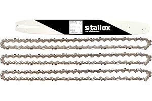 tallox 1 Espada y 3 Cadenas de Sierra 3/8" 1,3 mm 50 eslabones 35 cm Compatible con Stihl