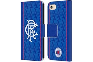 Head Case Designs Officially Licensed Rangers FC Home 2024/25 Kit Leather Wallet Case Compatible With Apple iPhone 7/8 / SE 2020 & 2022