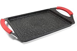 Moneta Griglia rettangolare, antiaderente, 45x27cm Pro Grill anche per Induzione