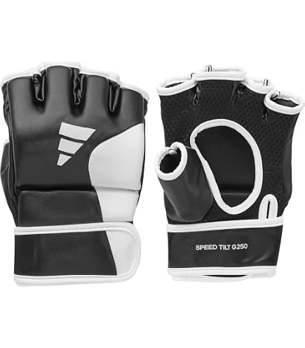 Adidas MMA Handschuhe Speed Tilt G250, Boxhandschuhe Größe S, Sparring Training Gloves, schwarz/weiß Sport & Freizeit