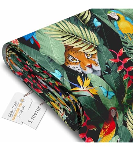HEKO PANELS Tela Para Tapizar Impermeable Por Metro Telas Tintada Para Sofas Gruesa Resistente Al Desgaste Antimanchas Sillas Loneta Estampada Cebra 1 Metro 155 X 100 Cm