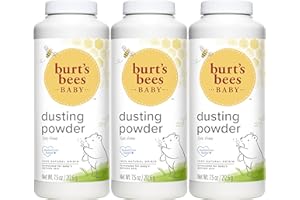 Burt's Bees Baby Burt's Bees Bee Dusting Powder, Talc Free 7.5-Ounce Bottles (Pack of 3)