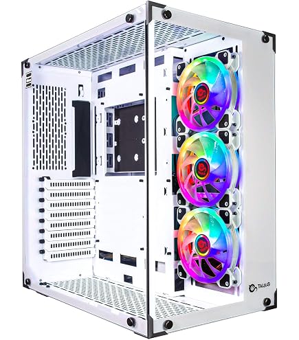 Kit 6 Ventilateurs PC ARGB Talius 120 Mm - Double Anneau LED, Effets Lumineux - Connecteur 6 Broches + Centrale