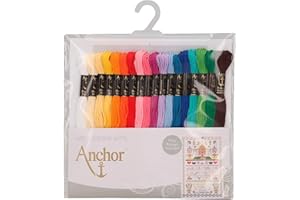 Fili di cotone, Anchor A29SC189061 Assortimento essenziale: 18 Matassine, ASST