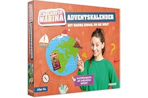 FRANZIS 67252 - Checkerin Marina Adventskalender: Mit Marina einmal um die Welt! 24 Experimente für den Advent!