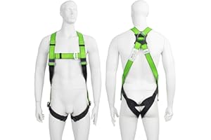 G FORCE SAFETY AT HEIGHT PRODUCTS G-Force Full Body Height Safety Fall Arrest Harness with Rear Single Point Dorsal Attachment (M-XL)
