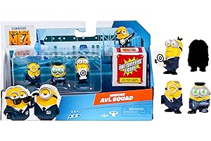 MINIONS Despicable Me 4 4 Figure Packs AVL Squad | 5.8cm Collectible Figures | Pack Has 3 Figures Visible Plus 1 Surprise Figure Hidden