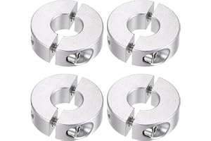 QUARKZMAN 4 st dubbel kolumn axel krage för 12 mm axel set skruv klämkrage 30 mm AD 10 mm bredd för plugg positionshållare ku