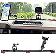 BESTAOO Dash Phone Holder and Camera Mount for Ford Bronco Accessories 2021 2022 2023 2 Door & 4 Door, Compatible with GoPro and Smart Phone