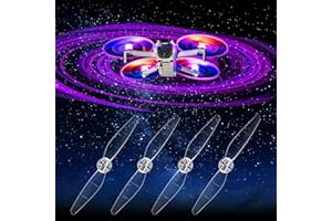 Craznick Mini 4 Pro/Mini 3/Mini 3 Pro Propellers LED Lights Replacement Prop Blades Low Noise Accessories for DJI Mini 3/Mini 4 Pro Fly More Combo Plus Drone (2 Pairs)