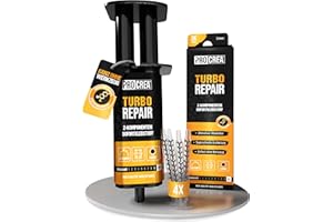 PROCREA® 2K Kleber "Turbo Repair" [inkl. 4x Mischern] Extra starker & schneller Montagekleber in praktischer Spritze - 2-Komponenten-Alleskleber für Kunststoff, Metall, Holz, Glas, Stein