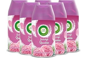 ‎AIR WICK Air Wick Freshmatic Max Raumspray – Nachfüller für den Air Wick Freshmatic Max – Duft: Zauberhafte Rosenblüte – 6 x 250 ml Nachfüller