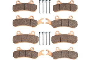 RANSOTO Maverick X3 Brake Pads Compatible with Can-Am Maverick X3 4x4 / X3 4x4 XRS / X3 MAX / X3 DPS Front & Rear Sintered Metal Severe Duty Brake Pads