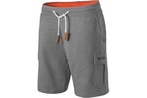 Mount Swiss Cargo Shorts Herren I Bermuda Shorts für Herren mit 6 Taschen & Klett- BZW. Reiß-Verschluss I Freizeit Cargo Hose Herren kurz in klassischen Farben Größe S - 6XL