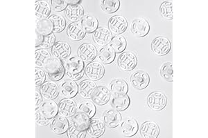 Geosar 40 Paia Bottoni Automatici Plastici Bottoni Trasparenti Bottoni Automatici Invisibili da Cucire Bottoni Automatici da Cucire Bottoni a Pressione Plastici Trasparente (12 mm/ 0,47 Pollici)
