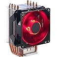 Amazon Basics Computer Cooling Fan with Cooler Master Technology, CPU Air Cooler, 4 Heat Pipes, RGB LED PWM, Aluminum Fins