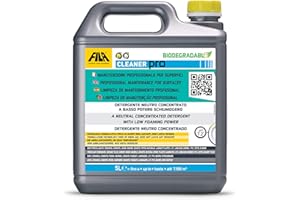FILA Surface Care Solutions, CLEANER PRO, Detergente Universale per Pavimenti, Altamente Concentrato. Ideale per Gres Porcellanato. Adatto a Macchina Lavasciuga, 5L