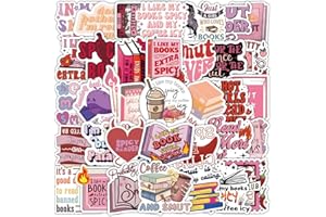 BAFANLY Adesivi a libro per Kindle adulti, adesivi a forma di libro sporchi, adesivi divertenti per laptop, iPad, lettore di eBook, bottiglia d'acqua, olografica, impermeabile, Smut Romance