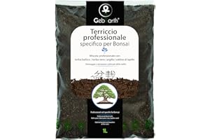 GebEarth® - Terriccio Specifico per Bonsai | Substrato Professionale per Radici più Forti e Aerazione Ottimale 【1L】