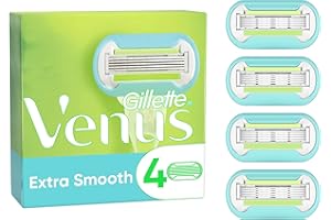 ‎GILLETTE VENUS Gillette Venus Extra Smooth Rasierklingen Damen, 4 Ersatzklingen für Damenrasierer mit 5-fach Klinge