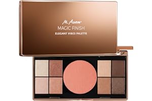 M. Asam MAGIC FINISH Elegant Vibes Palette (8 x 0,75 g / 3 g) - Palette maquillage yeux avec 8 fards à paupières et un blush, Poudre texture satinée, Avec miroir, Pour les looks polyvalents