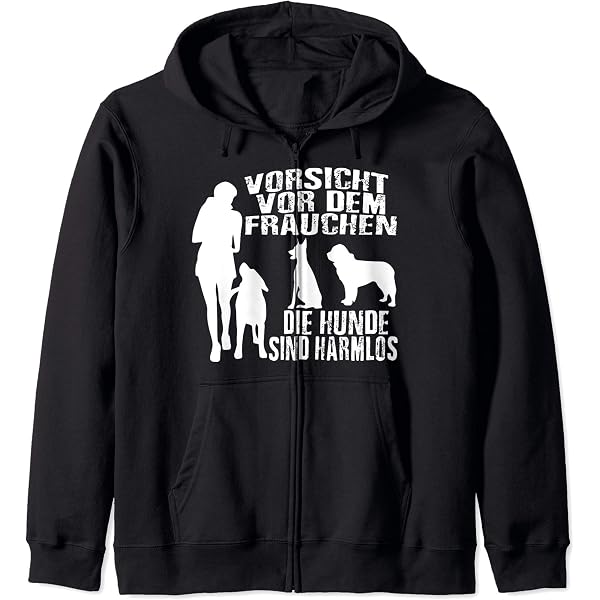 Lustiger Spruch Hoodie Vorsicht Vor Dem Frauchen Hoodie - Lustiger Hundespruch Pullover Für Frauen | 80% Baumwolle Hundebesitzer Hoodie