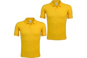 IMFAA Pack of 2 Kids Boys and Girls School Uniform Polo White Grey Sky Blue Black Plain Short Sleeve Tops Shirts Outdoor Gym Sports Wear