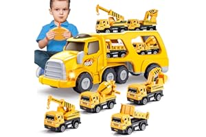 iKidiki Kinderspielzeug ab 2 3 4 5 6 Jahre, Ferngesteuertes Auto ab 1-6 Jahre Geschenk Junge 1-6 Jahre RC Auto Lkw Spielzeug ab 1-6 Jahre Baustellenfahrzeuge Kinder Geburtstagsgeschenk Junge 1-6 Jahre