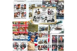 ISB Collection 20 Blocs de Timbres Seconde Guerre Mondiale différent