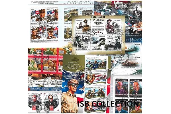 ISB Collection 20 Blocs de Timbres Seconde Guerre Mondiale différent