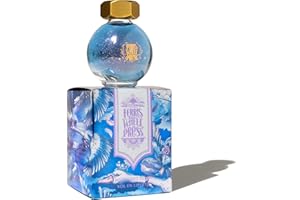 Ferris Wheel Press Fountain Pen Ink, FerriTales Collection, Light Blue with Duochrome Gold,Pink Shimmer, 20ml