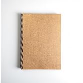 Fark Tanıtım &Ccedil;izgili Spiralli Not Defteri, A4 Boyut (21x29,7 cm), 60 Yaprak, 90gr. Ivory Kağıt, Ofis İ&ccedil;in İdeal (Kahverengi K