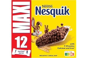 Nestlé Nesquik Barritas de Cereales - 12 Barritas de 25 g
