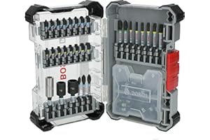 Bosch 50x Coffret d&,#039,embouts de vissage PRO Impact, 50 pièces (200 x 107 mm, Professional Accessoire Visseuse, Perceuses/visseuses rotatives)