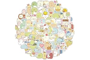 AFFOTO Lot de 100 autocollants Kawaii Sumikkogurashi,Cadeau pour enfants, adolescents, adultes, enfants,Étanches,Pour ordinateur portable, scrapbooking, bouteille d'eau,Pour skateboard, voiture, vélo