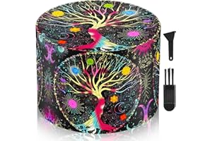 LHOEST 63 MM Grinder Metalico Molinillo Especias Sal Grinder árboles 4 Capas de Diseño Molinillo con Rascador y Cepillo de Plástico para Cocina Cocinando