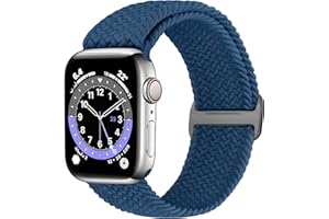 YCHDDER Braided Straps Compatible with Apple Watch 38mm 40mm 41mm 42mm 44mm 45mm 46mm 49mm,Adjustable Elastic Replacement Wristband for iWatch Series 11 10 9 8 7 6 5 4 3 SE Ultra 3 2 1 for Women Men
