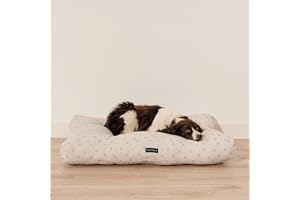 Dear Friend | Cama Perro 110x90x15 Gruesa y Acolchada 100% Algodón con Acabado Antimanchas - Cama Perro Antipelos, Trapo Húmedo y Desaparecen Manchas, Relleno Confortable, 100% Made in Spain