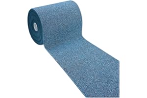 emmevi Tappeto Cucina Tinta Unita Antiscivolo Lavabile Passatoia Asciugapassi Ingresso Entrata 57X135 BLU