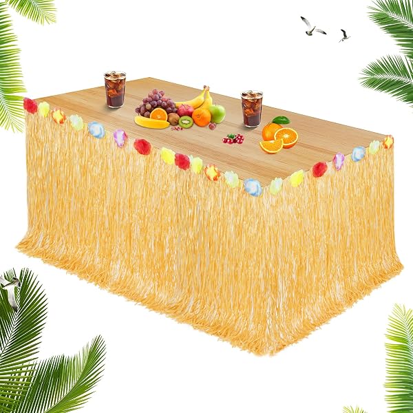 6PCS Hawaii Jupe, Herbe Hula Jupe, 40 cm Hawaii Luau Jupes Costume avec