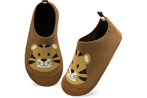 Kyopp Chaussons Enfant Garçon Respirant Pantoufles Filles Doux Antidérapant Chaussette Chaussures Unisexe
