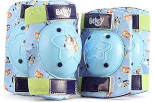 VOYAGER Elbow and Knee Pads for Kids, Protective and Comfortable Outdoor Gear Set for Ages 3+ with Adjustable Velcro Straps, Shock Absorption, Bike Knee Pads for Boys and Girls