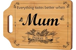 MESTECTPET Gifts for Mum, Mum Birthday Gifts, Gifts for Mum Handmade Cutting Board, Gift Ideas for Mum, Birthday Gifts for Mum from Son Daughter, Mummy,Mother,Stepmum,Mother, Kitchen Gifts for Mum