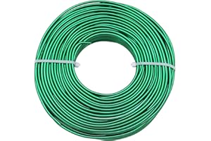 UXNEY YTKavq Aluminum Craft Wire,14 Gauge Grass Green Wire for Jewelry Making, DIY Crafts & Floral Design - Soft Bendable Metal Wire, Perfect Alternative to Copper Wire (100FT)