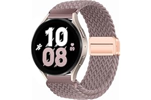 XMUXI Nylonowa bransoletka 20 mm do Samsung Galaxy 6/5/4, 40 mm, 44 m, Galaxy 6 Classic/5 Pro/4 Classic, magnetyczny pasek do zegarka, dla kobiet i mężczyzn, elastyczny, pleciony