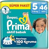 Prima Aktif Bebek S&uuml;per Paket 5 Beden 46 Adet