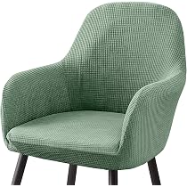 Housses De Chaise Velours Scandinave FANSU - Lot De 4 - Élastique Sans Accoudoirs - Protection Et Décoration Salle à Manger