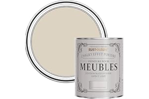 Rust-Oleum Peinture Beige pour Meubles Chalky, Mat Effet Poudré - Jute 750ml