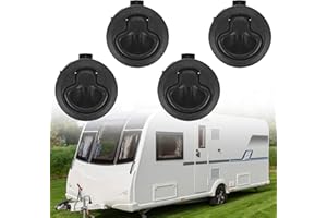 ‎HEBERUCK HEBERUCK 4 Stück Pull Lock Möbelschloss, wie Push Lock Schloss für Wohnmobil, Wohnwagen, Marine, Boot Pull Lift Hatch Fallenschloss Möbelschlosser